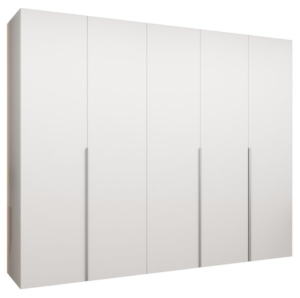 Ormar za garderobu 250 cm Alice 1 (bijela + kašmir)