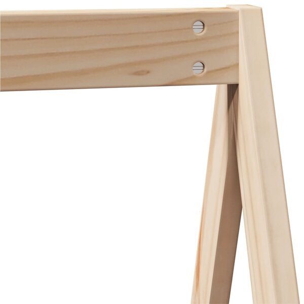 Visoki krevet s krovom 75 x 190 cm od masivne borovine - Smeđa / 75 x 190 cm