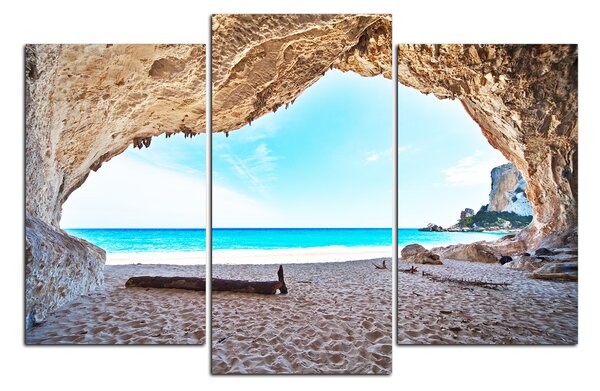 Slika na platnu - Pogled na plažu iz špilje 140C (90x60 cm)