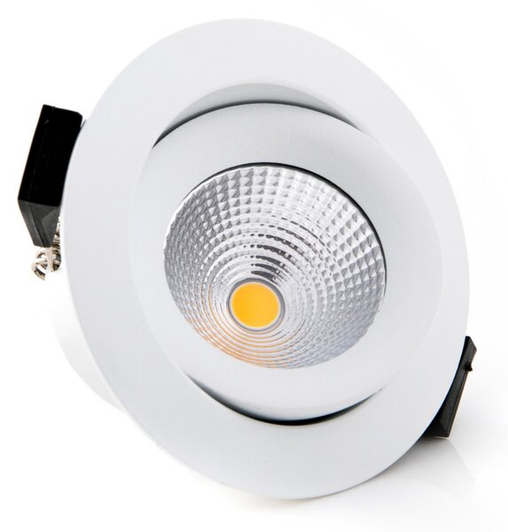 The Light Group SLC One 360° LED ugradna svjetiljka bijela 3000K, prigušiva, Bijela, Dnevni boravak/blagovaonica, Metal, Okrugla ugradna svjetla