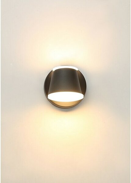 Ferotehna Vanjska zidna LED svjetiljka Denton (9 W, 135 x 120 x 120 mm, Crna, IP54)