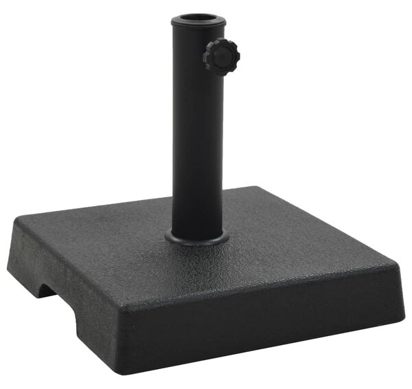 Stalak za suncobran od poliesterske smole kvadratni 8 kg crni - Crna / N/A