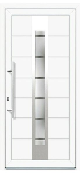 Ulazna vrata KT48 London (1.000 x 2.100 mm, Smjer otvaranja: Lijevo, Bijela)