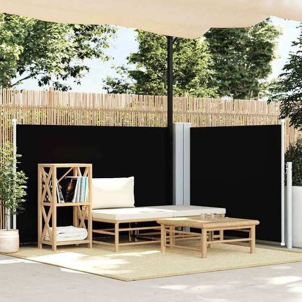 Uvlačiva bočna tenda 120 x 600 cm crna - Crna / 120 x 600 cm