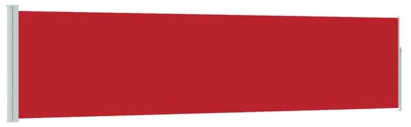 Uvlačiva bočna tenda za terasu 120 x 500 cm crvena - Crvena / 117 x 500 cm