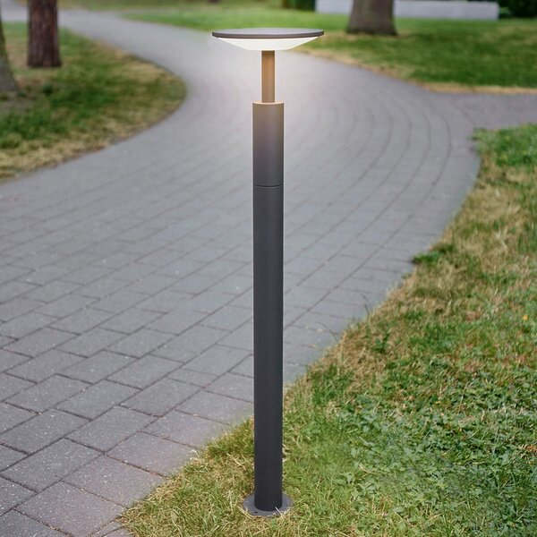 Lucande LED putna svjetiljka Fenia, 100 cm, antracit, IP65, Crno, Aluminij