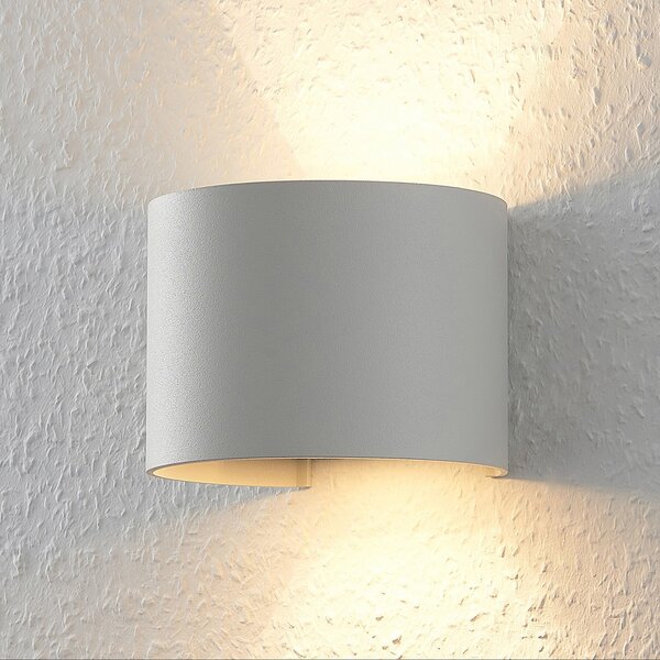 Arcchio Zidna lampa Archio Zuzana, okrugla, bijela, G9, širina 13 cm, prigušiva, Bijela, Dnevni boravak/blagovaonica, Aluminij
