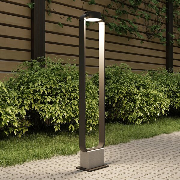 Lucande LED putna svjetiljka Belna, 100cm, antracit, beton, IP65, Crno, Beton