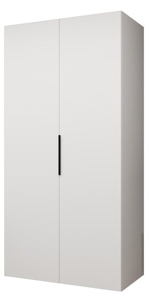 Ormar za garderobu 100 cm Mirabella 1 (bijela + crna)