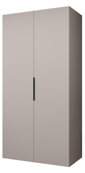 Ormar za garderobu 100 cm Mirabella 1 (kašmir + crna)