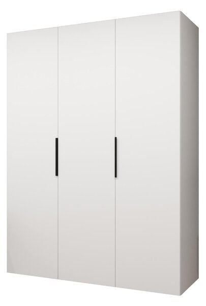 Ormar za garderobu 150 cm Mirabella 1 (bijela + crna)