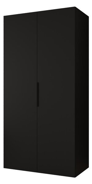 Ormar za garderobu 100 cm Mirabella 1 (crna + crna)