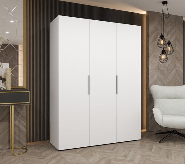 Ormar za garderobu 150 cm Mirabella 1 (bijela + kašmir)