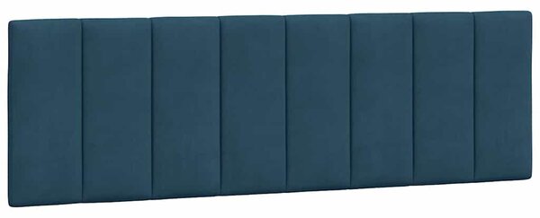 Krevet s madracem Hanko plavi 160x200 cm baršunasti - Plava / 160 x 200 cm