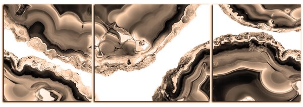 Slika na platnu - Apstrakcija od ahata - panorama 587FC (90x30 cm)
