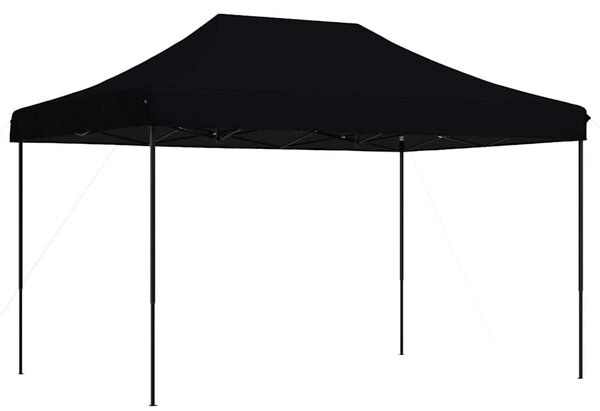 Sklopivi prigodni šator za zabave crni 410 x 279 x 315 cm - Crna / N/A