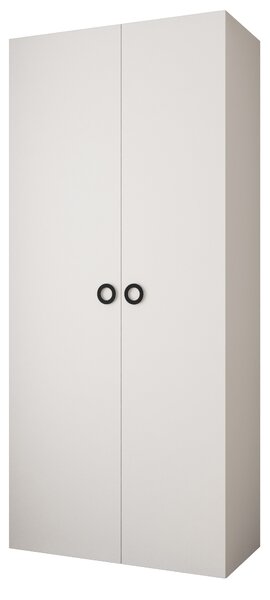 Ormar za garderobu 110 cm Carmela 40-1 (bijela + crna)