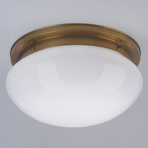 Berliner Messinglampen Velika stropna svjetiljka Harry od mesinga Ø 40 cm, prigušiva, Zlato / mjed, Dnevni boravak/blagovaonica, Metal