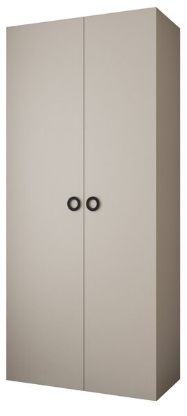 Ormar za garderobu 110 cm Carmela 40-1 (kašmir + crna)