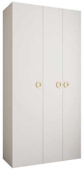 Ormar za garderobu 120 cm Carmela 40-1 (bijela + zlatna)