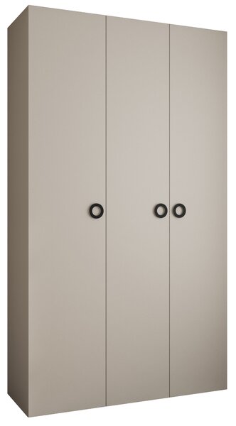 Zondo.hr Ormar za garderobu 140 cm Carmela 40-1 (kašmir + crna). Akcija -21%. 1126519