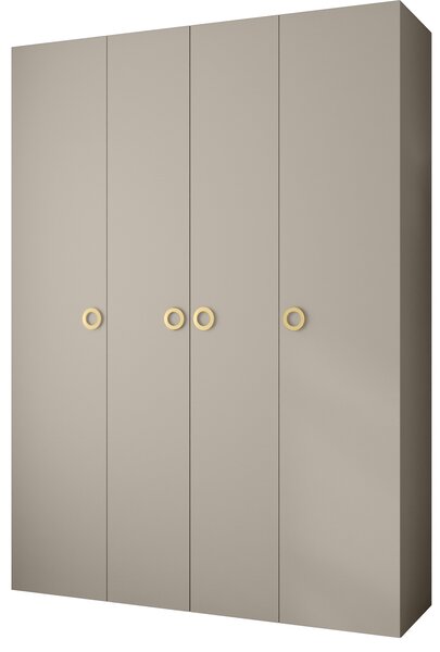 Ormar za garderobu 180 cm Carmela 40-1 (kašmir + zlatna)