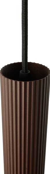 Nordlux Viseća svjetiljka Vico, metalno sjenilo, jedna žarulja, smeđa metalik, prigušiva, Smeđa / hrđa, Dnevni boravak/blagovaonica, Aluminij