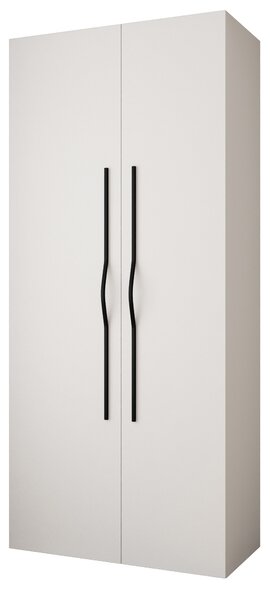 Zondo.hr Ormar za garderobu 110 cm Carmela 40-2 (bijela + crna). Akcija -21%. 1126549