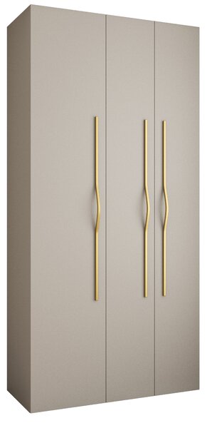 Ormar za garderobu 120 cm Carmela 50-2 (kašmir + zlatna)
