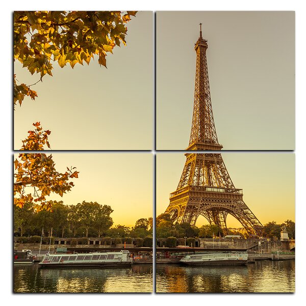 Slika na platnu - Eiffel Tower - kvadrat 3110D (60x60 cm)