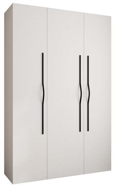 Ormar za garderobu 160 cm Carmela 50-2 (bijela + crna)