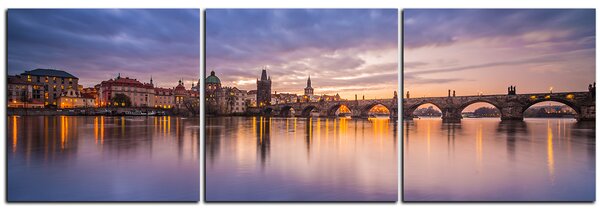 Slika na platnu - Karlov most - panorama 5111B (90x30 cm)