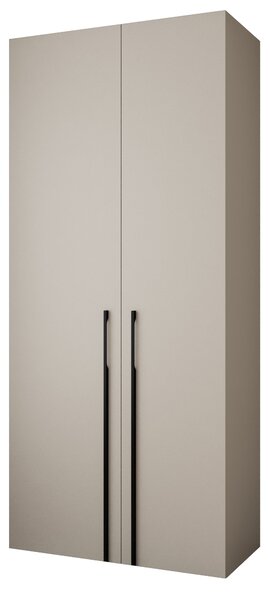 Ormar za garderobu 110 cm Carmela 50-3 (kašmir + crna)