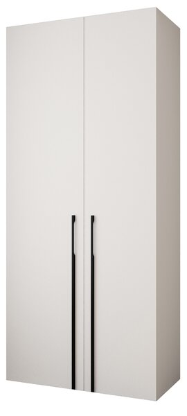 Zondo.hr Ormar za garderobu 110 cm Carmela 40-3 (bijela + crna). Akcija -20%. 1126593