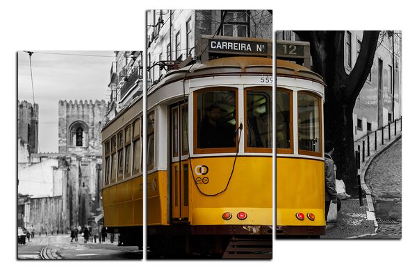 Slika na platnu - Povijesni tramvaj u centru Lisabona 1116C (90x60 cm)