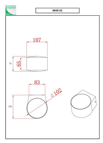 Lao LED vanjska zidna svjetiljka, 2 žarulje, aluminij, kristalno staklo