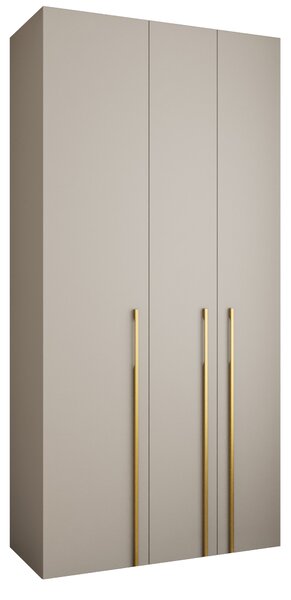 Ormar za garderobu 120 cm Carmela 40-3 (kašmir + zlatna)