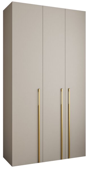 Ormar za garderobu 130 cm Carmela 40-3 (kašmir + zlatna)
