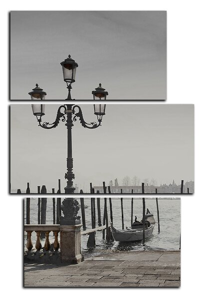 Slika na platnu - Veliki kanal i gondole u Veneciji - pravokutnik 7114QC (90x60 cm)