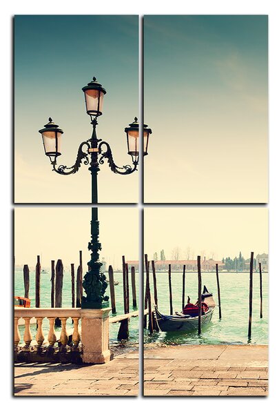 Slika na platnu - Veliki kanal i gondole u Veneciji - pravokutnik 7114D (90x60 cm)