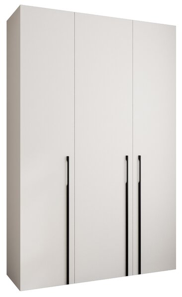 Ormar za garderobu 160 cm Carmela 40-3 (bijela + crna)