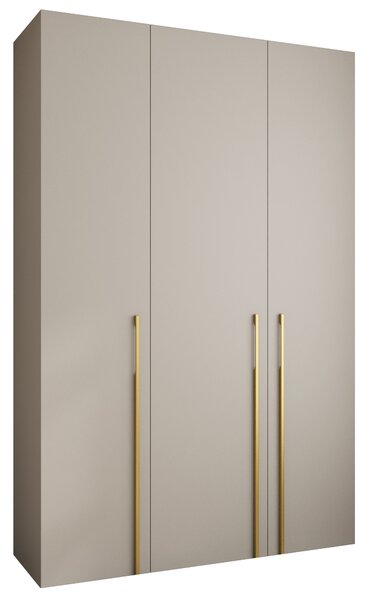Ormar za garderobu 160 cm Carmela 40-3 (kašmir + zlatna)