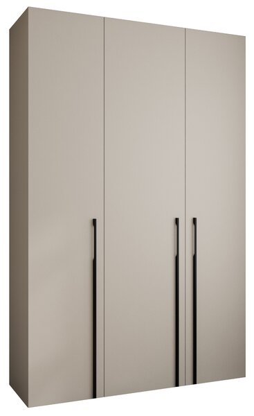 Ormar za garderobu 160 cm Carmela 40-3 (kašmir + crna)