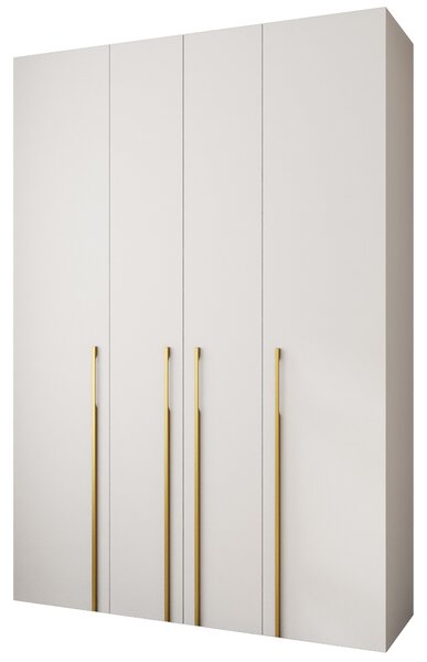 Ormar za garderobu 170 cm Carmela 40-3 (bijela + zlatna)