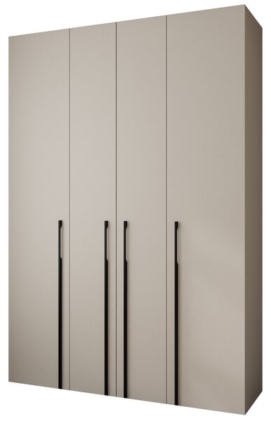 Ormar za garderobu 170 cm Carmela 50-3 (kašmir + crna)