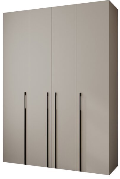 Ormar za garderobu 180 cm Carmela 50-3 (kašmir + crna)