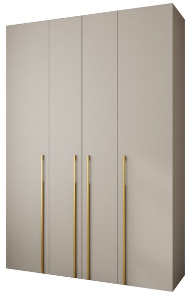 Ormar za garderobu 170 cm Carmela 40-3 (kašmir + zlatna)