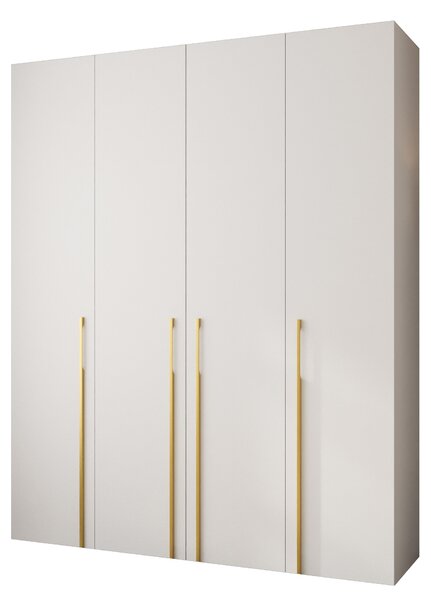 Ormar za garderobu 200 cm Carmela 40-3 (bijela + zlatna)