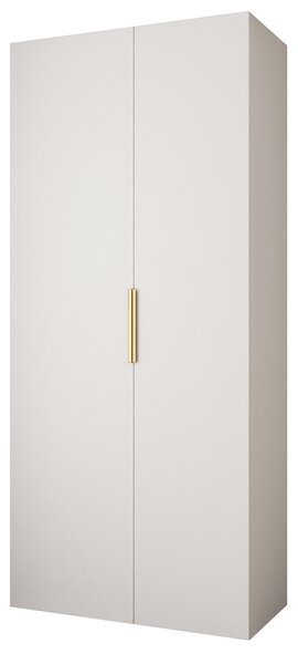 Ormar za garderobu 110 cm Carmela 50-4 (bijela + zlatna)