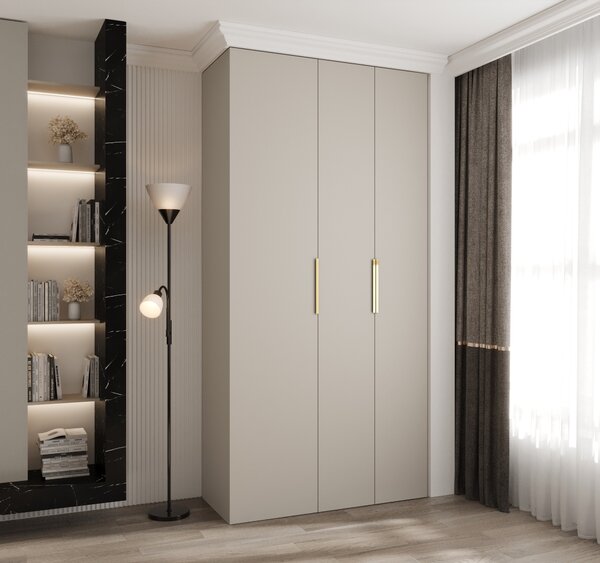 Ormar za garderobu 120 cm Carmela 40-4 (kašmir + zlatna)